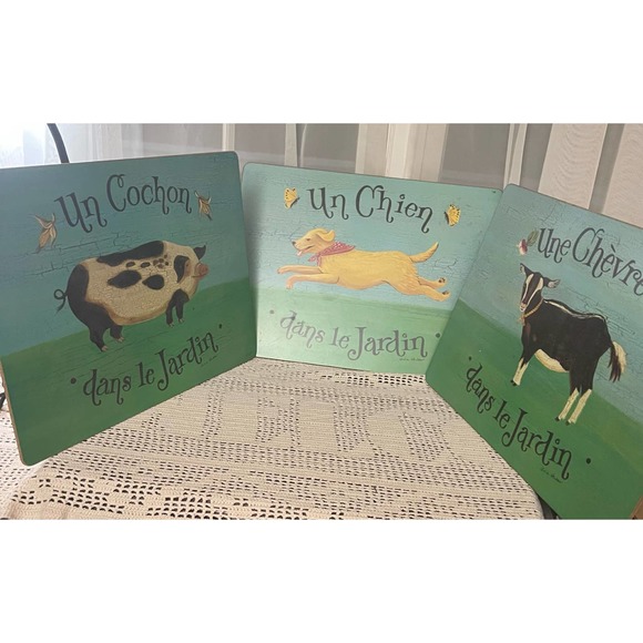 Pimpernel Dining Vintage Pimpernel French Farm Animals 3 Cork